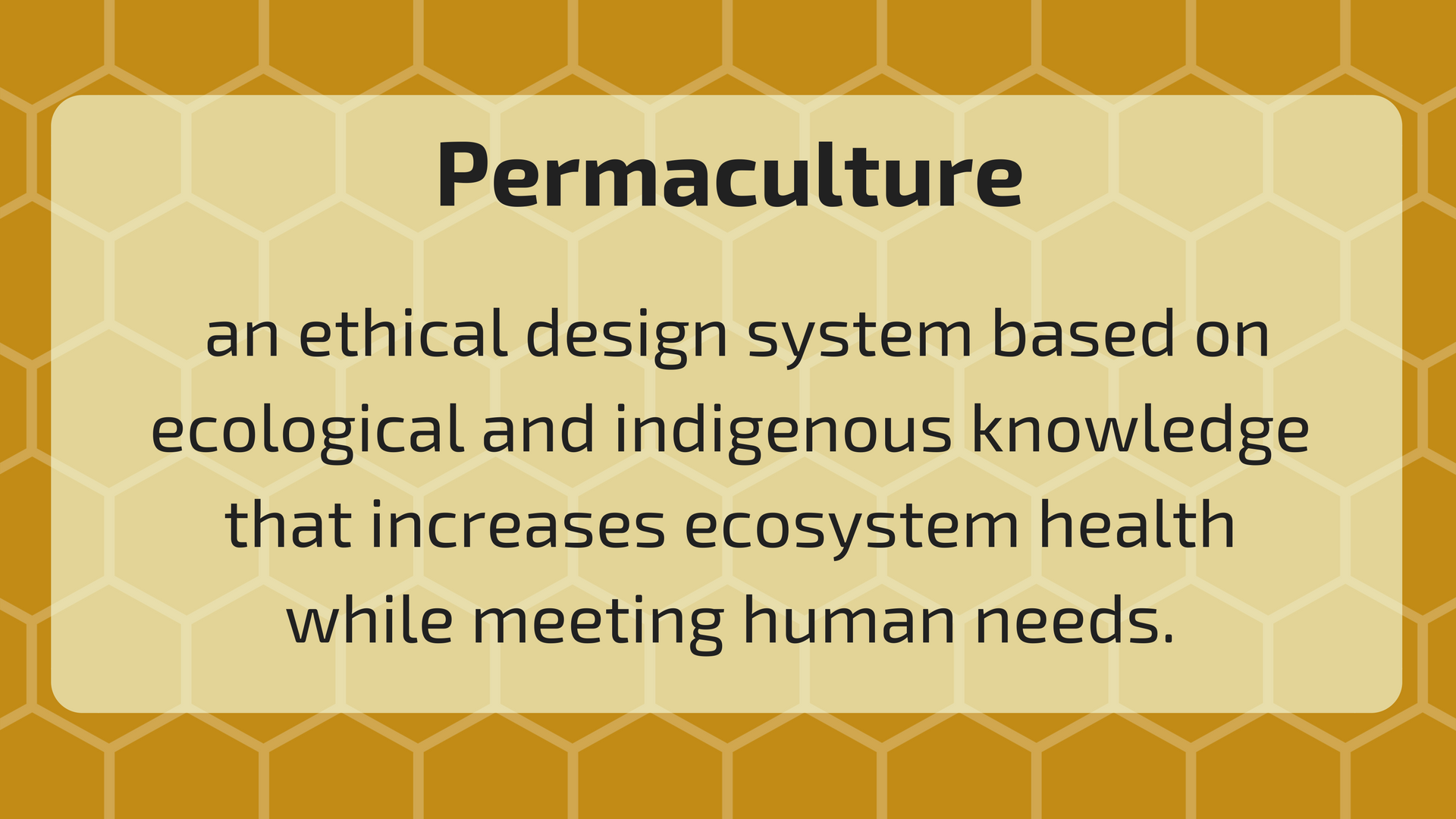Permaculture Slide